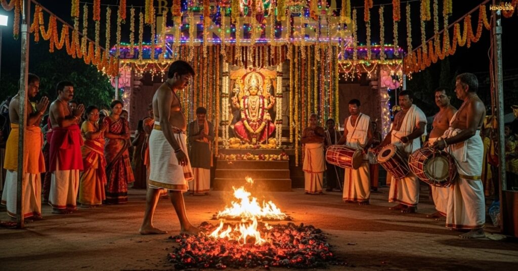 থিমিথি উৎসব আগুনের উপর পা ফেলা, দেবী দ্রৌপদীর প্রতি এক অদ্ভুত ভক্তি